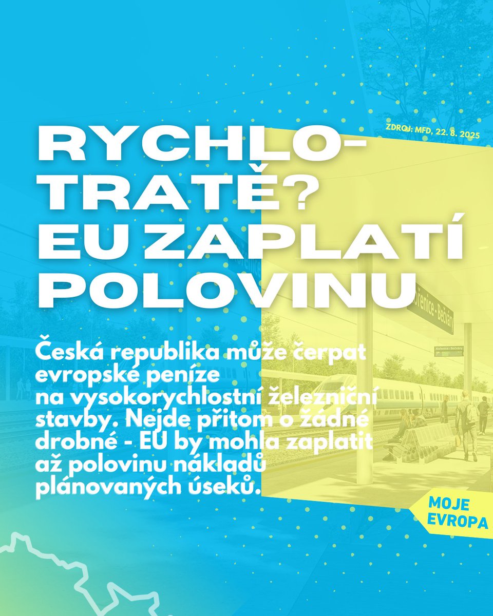 Co budou říkat odpůrci EU? Že nám Brusel diktuje, že máme jezdit vlakem rychleji? 😃