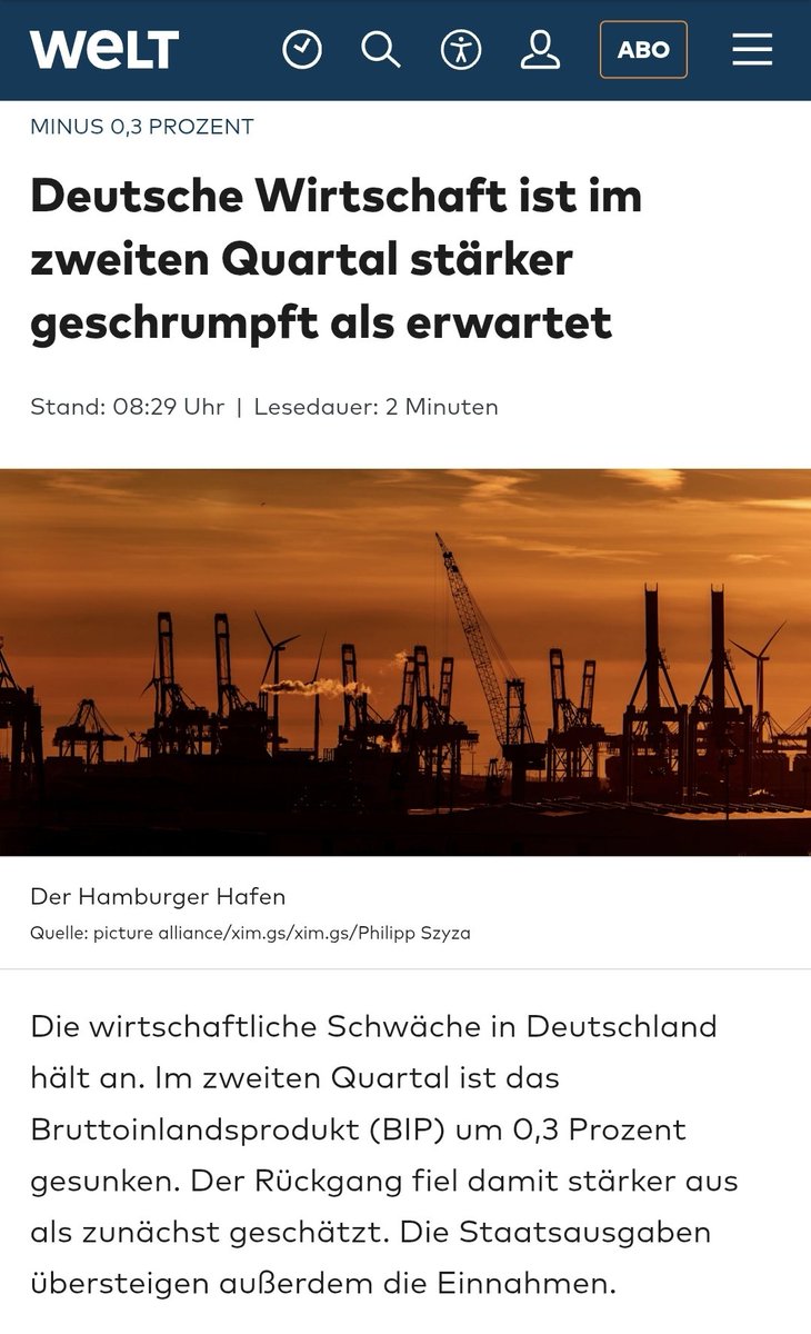 Hey #CDU-Wählerschaft, wer hat diese Gurkentruppe gleich nochmal wegen ihrer angeblichen Wirtschaftskompetenz gewählt?! 😅🤷🏼‍♂️

Checkt ihr es langsam, dass diese Nichtskönner Deutschland vor die Wand fahren... 🤷🏼‍♂️
#Merzkannesnicht #Wirtschaft