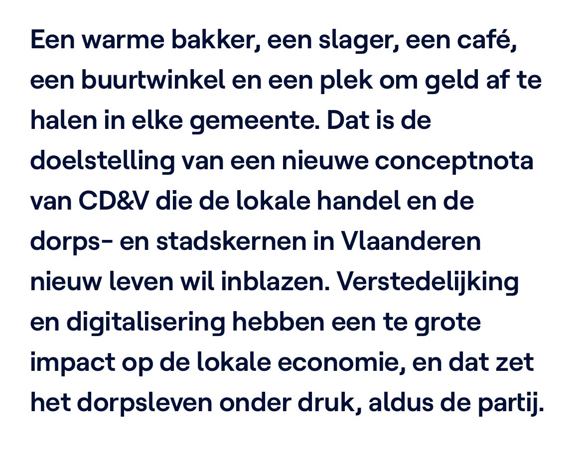 Cd&amp;v ontdekt ‘de supermarkt’.