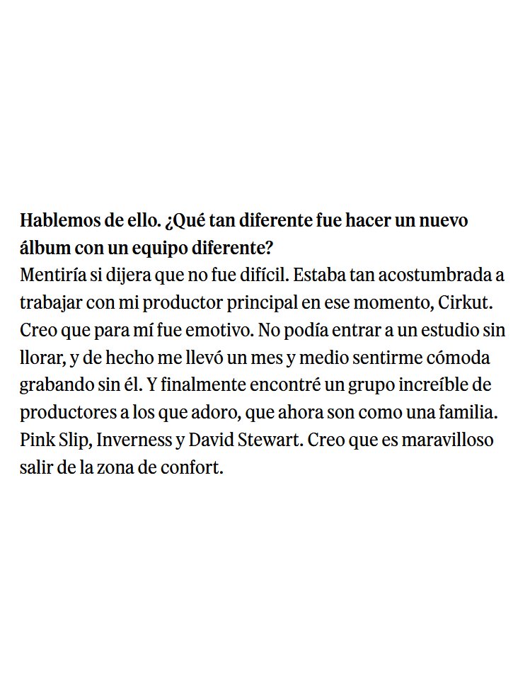 AvaMaxLatam's tweet photo. 💬 | «No podía entrar a un estudio sin llorar, y de hecho me llevó un mes y medio sentirme cómoda grabando sin [Cirkut]. Y finalmente encontré un grupo increíble de productores a los que adoro...»

— @AvaMax sobre trabajar con un equipo diferente para ‘Don't Click Play’. https://t.co/pmvDGNdiJP