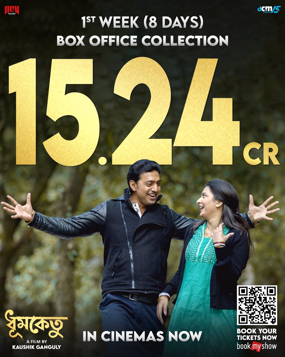 RanaSarkar's tweet photo. The Audience made it possible – 15.24 CR and still Flying HIGH! 🙌🔥
Thank YOU for the BLOCKBUSTER Journey 🫶🏻

Book Your Tickets Now - https://t.co/zVs3M9hhxy

#BoxOfficeRuller #AllTimeBlockbuster #Dhumketu #DeSu6 #BookYourTicketsNow #dev #SubhashreeGanguly #AnupamRoy #national #InCinemas