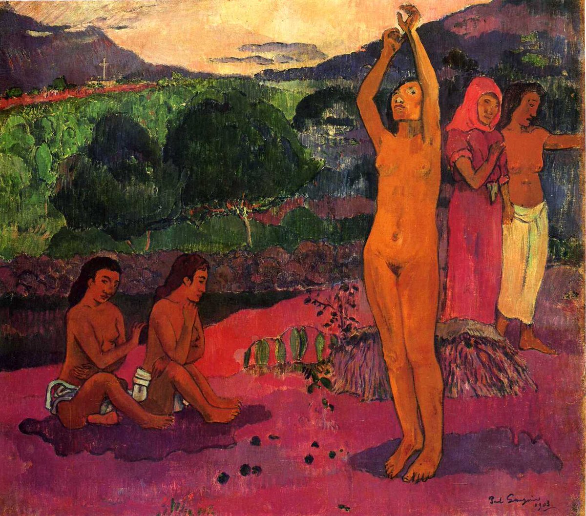 The Invocation, 1903 #artbots #gauguin
