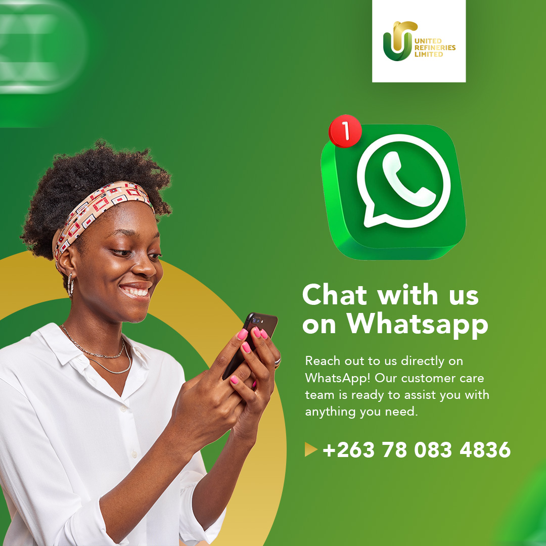 Chat with us on Whatsapp. We would love to hear from you. Our customer care team is ready to assist you with anything you need.

#unitedrefinerieslimited