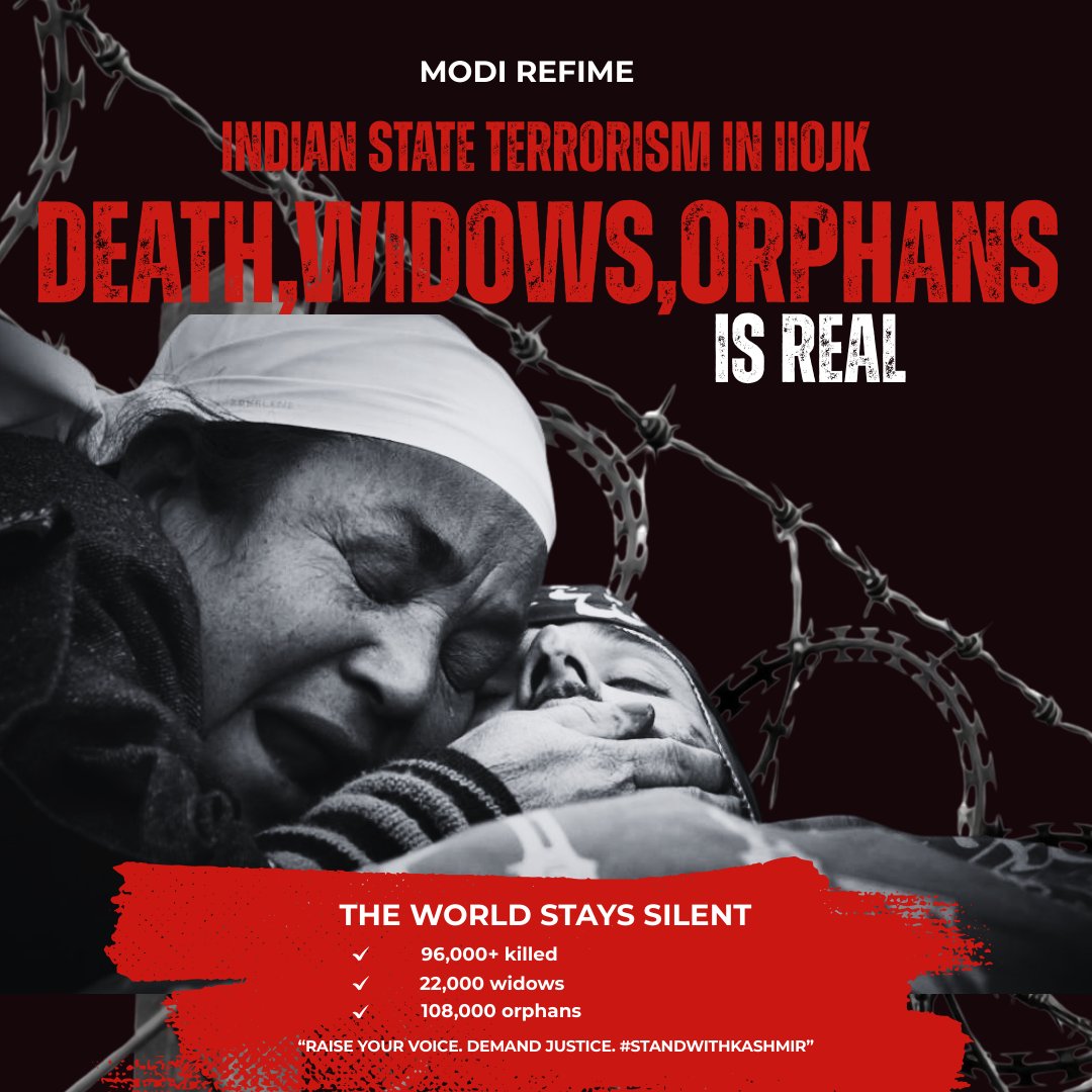 rajput_anum2's tweet photo. Raise your voice. Demand justice. 
#StandWithKashmir #IIOJKUnderSiege
#YKS2025Tercih https://t.co/DrwbaSwirj