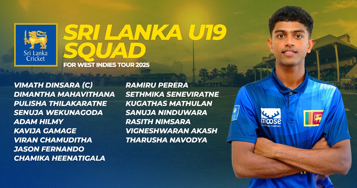 Bangladesh U-19 vs Sri Lanka U-19 - Sri Lanka U-19 cricket team squad