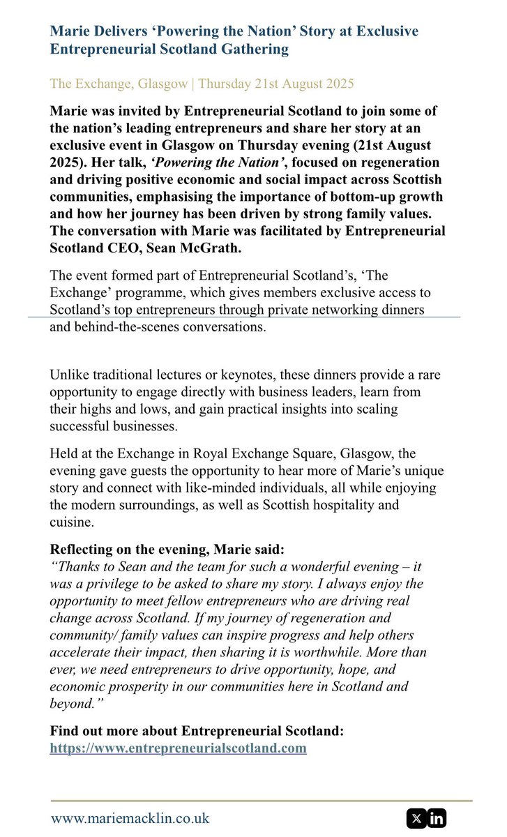 Dr Marie M S Macklin CBE tweet media