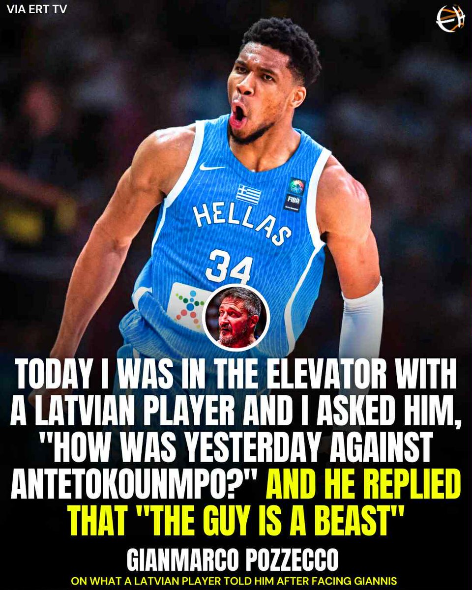 Eurohoopsnet's tweet image. First game back and Giannis already has opponents terrified 😤🇬🇷