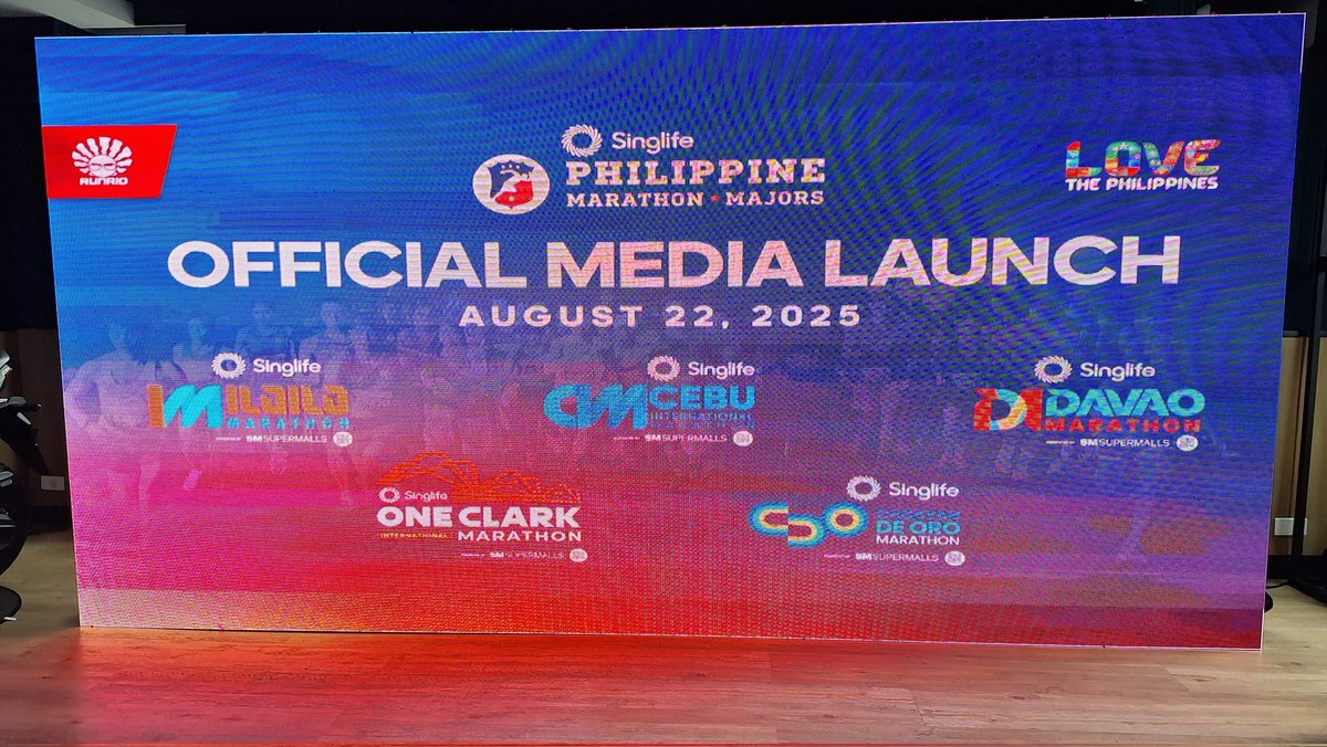 We are here in Taguig for the official media launch of the Philippine Marathon Majors - five major marathons for 2026 to be run in five different locations all over the country.