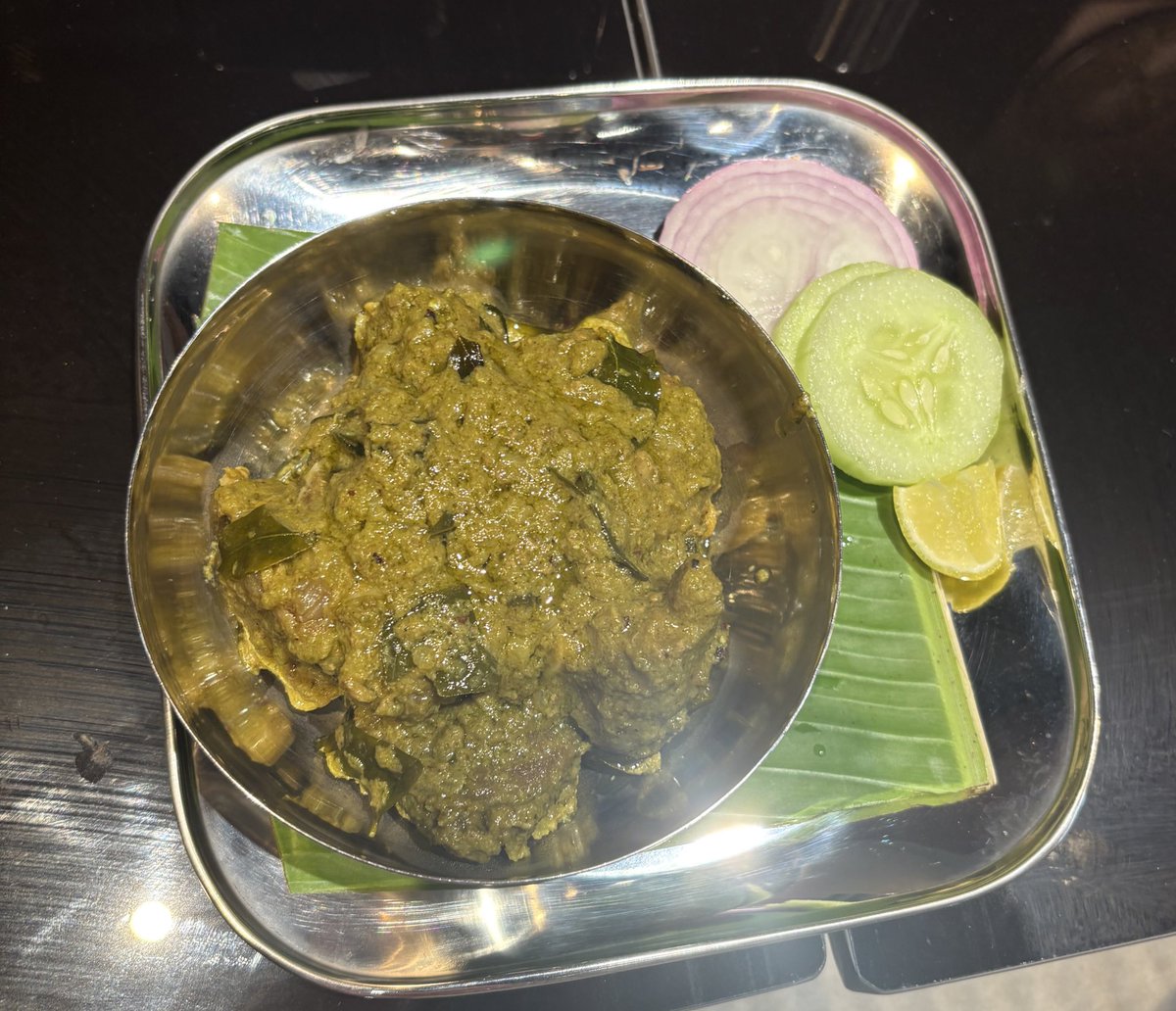 Brilliant! This is military hotel with Rameshwaram aesthetics. 

I can see this concept take off and I’m here for it! 

Both the mutton saaru and the chops were good. Mudde was perfect. No complaints at all.