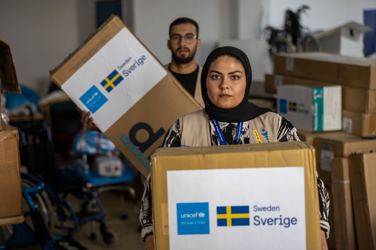 UNICEF Palestine (@unicefpalestine) on Twitter photo With support from <a href="/SwedeninJERU/">Sweden in Jerusalem</a>, @unicefpalestine delivered wheelchairs & assistive devices to 380 #children with disabilities across the #WestBank— helping them regain mobility, confidence, & the chance to participate fully in their communities. With support from <a href="/SwedeninJERU/">Sweden in Jerusalem</a>, @unicefpalestine delivered wheelchairs & assistive devices to 380 #children with disabilities across the #WestBank— helping them regain mobility, confidence, & the chance to participate fully in their communities.