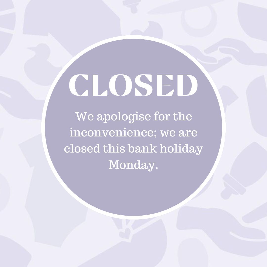 🚪 Just a heads up! We will be closed Bank Holiday Monday. We apologize for any inconvenience this may cause and appreciate your understanding. Wishing you all a wonderful holiday weekend! 💙 #BankHoliday #LeedsBabyBank #ThankYou