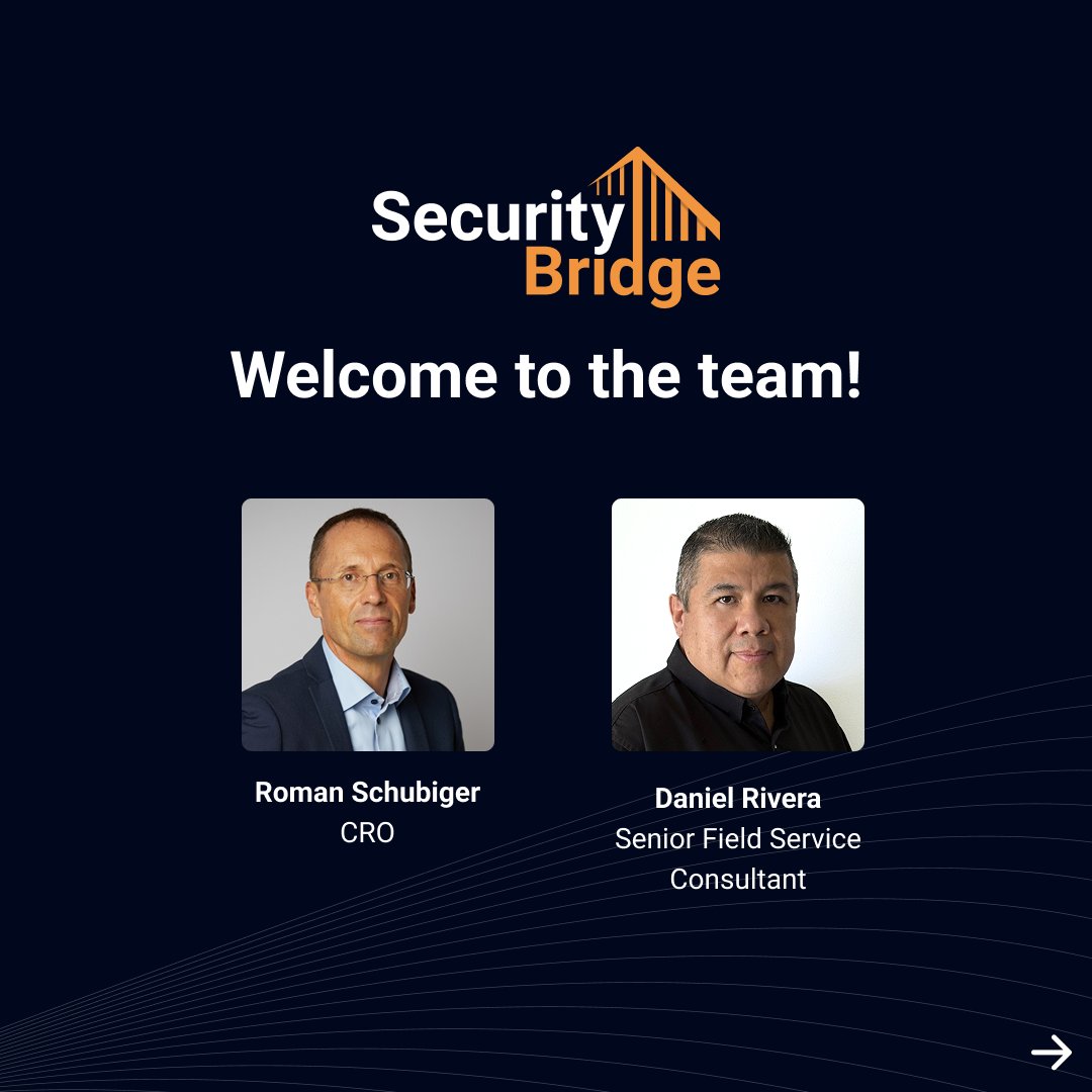 _securitybridge's tweet image. A big SecurityBridge welcome to the newest additions to our talented team! 🎉

We’re thrilled to have you all on board and can’t wait to see the great things we’ll accomplish together.