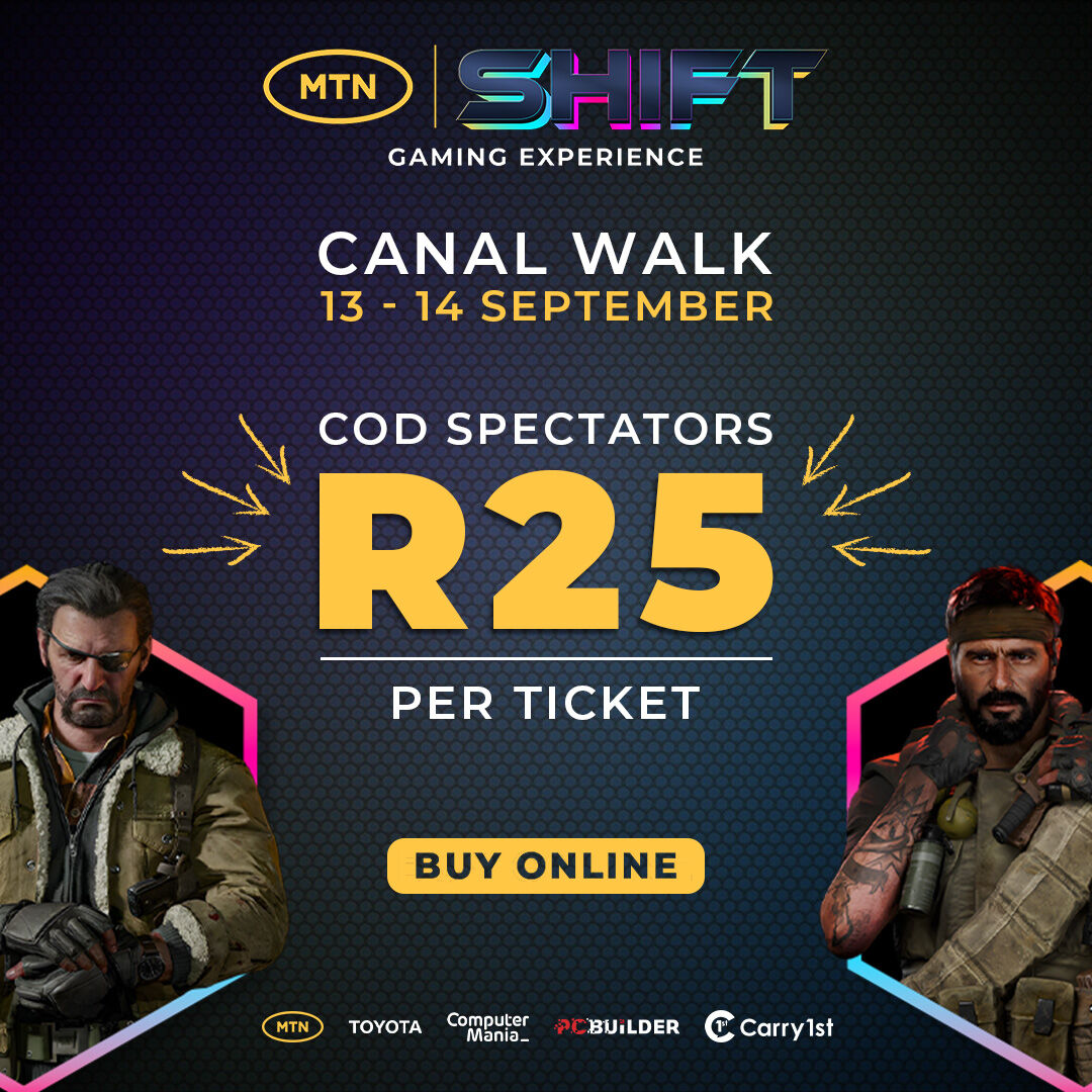 Next stop for #MTNShift is CapeGate Mall, our final stop before Canal Walk Finals!
 
Want to spectate your favourite teams come Finals time?? Get your tickets now!!
 
Purchase here▶️ acgl.gg/shop/product/S…