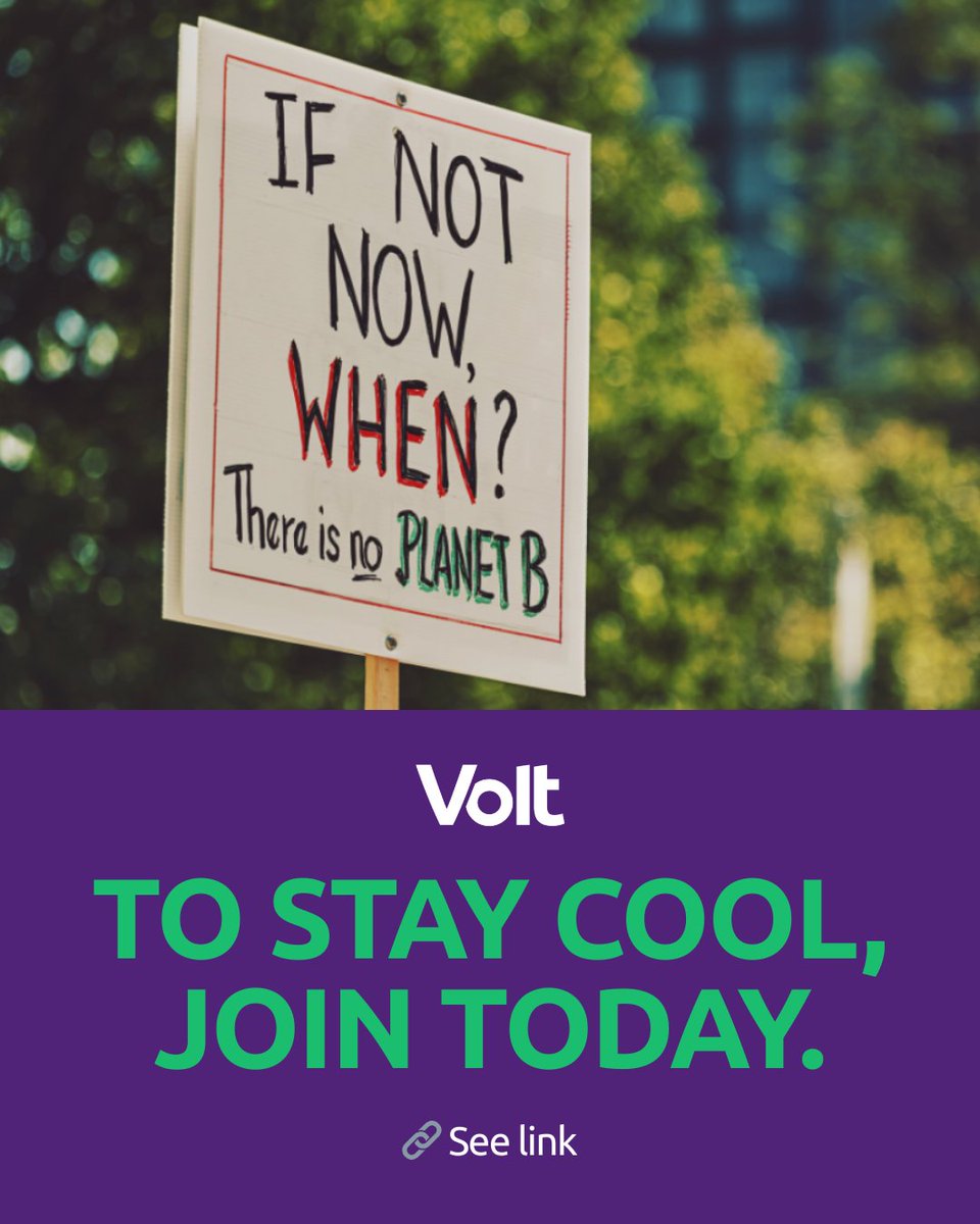 Volt is the only party in the European Parliament that has achieved a 100% score with its votes on climate action, nature restoration, and protection against pollution. Join Volt volt.team/simple-join/en 💜💚💜