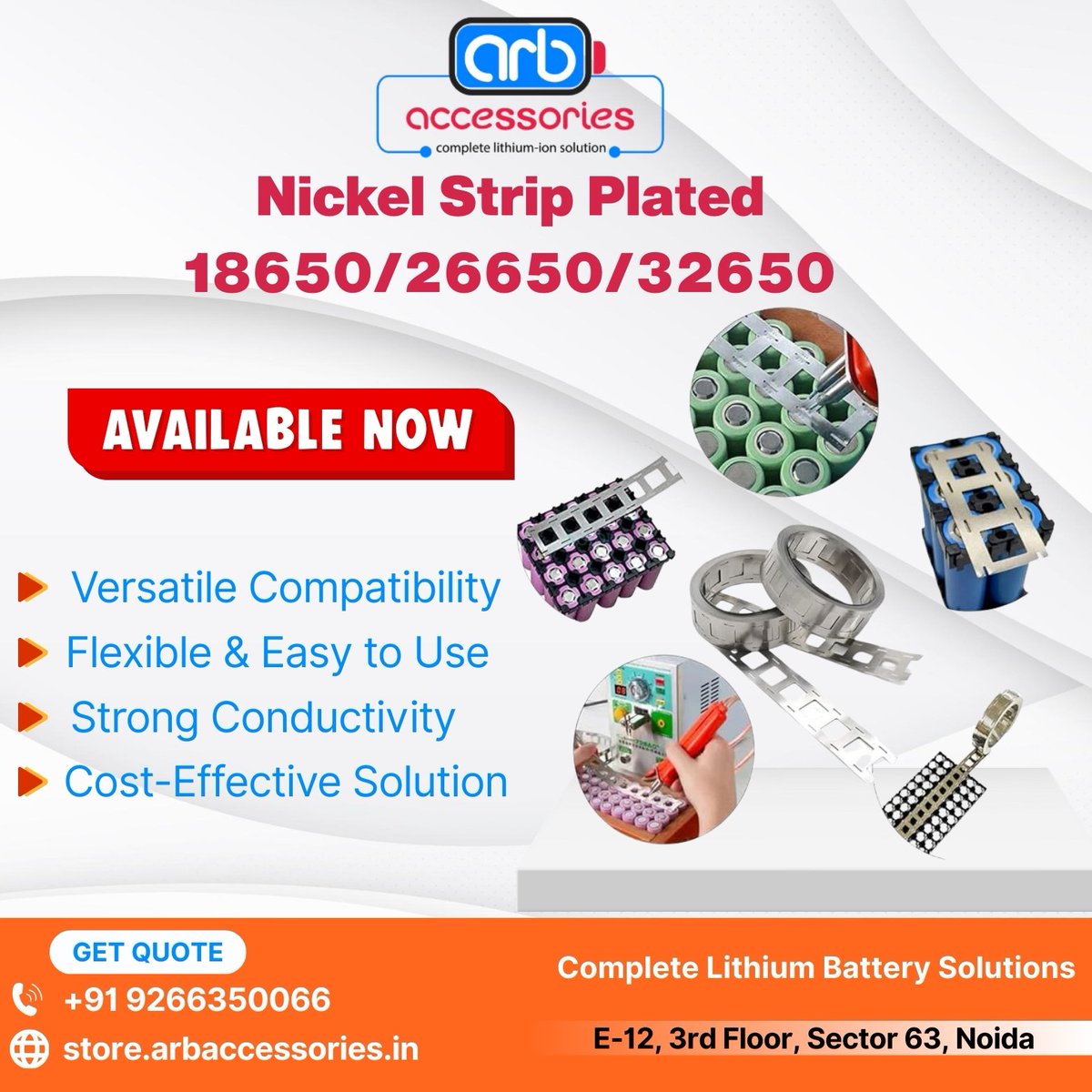 arb_ltd's tweet image. ⚙️ Cell Nickel Remover Machine &amp;amp; Nickel Strips – Durable &amp;amp; Reliable 

🛒 Buy Now 👉store.arbaccessories.in/category/nicke…

#ARBaccessories #NickelRemover #BatteryTools #NickelStrip #BatteryPack #EVBattery #18650 #26650 #32650 #BatteryAssembly #SmartEV #EnergyStorage
