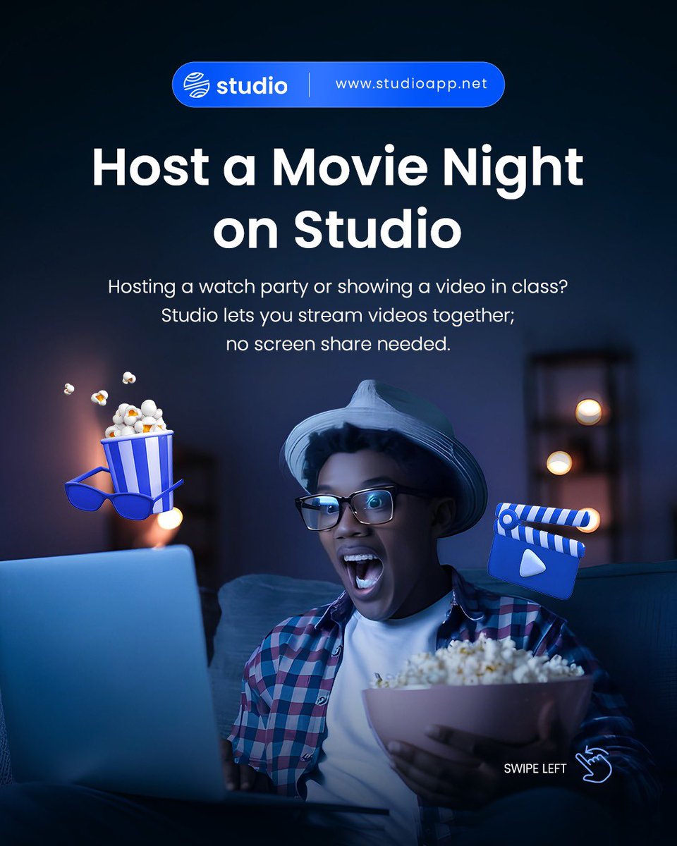 thestudio_app's tweet image. Whether you’re miles apart or across the hall, Studio brings everyone into the moment; same screen, same laughs, same reactions. All you need is the link. 

Start your shared stream now at studioapp.net

#movieday #virtualdates #virtualfun #friyay #friendshipgoals
