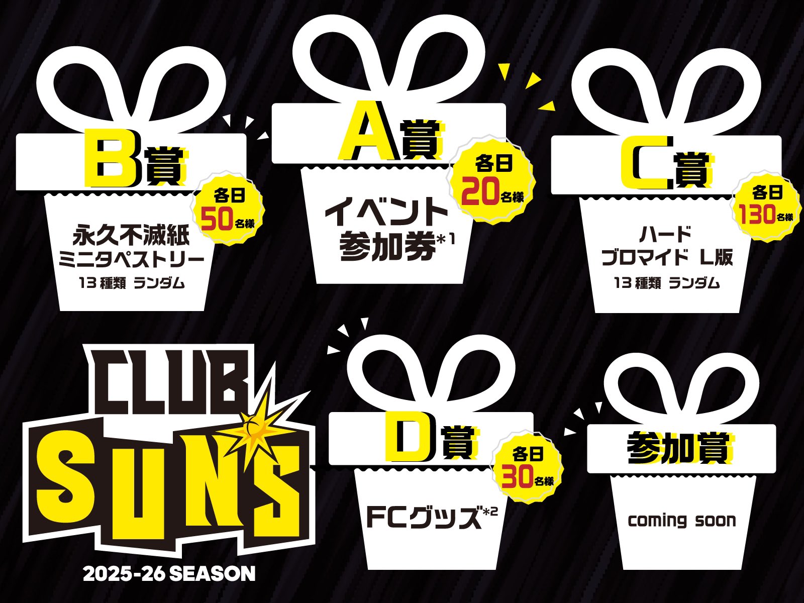 サンロッカーズ渋谷 2025-26シーズン FC限定グッズ サンロッカーズ渋谷 2025-26シーズン FC限定グッズ NEW GOODS