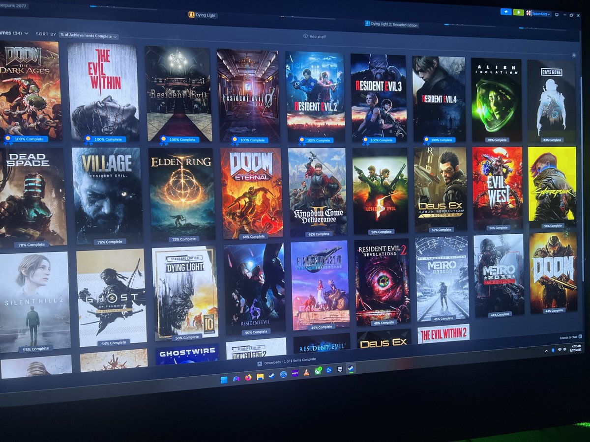 Spawn0289's tweet image. Finally added The Evil Within to my 100%'s on Steam.  Definitely one of my favorite Survival Horror games of all time; its a shame Microsoft is hoarding the IP so we'll probably never see a 3rd game.😢 (1st is definitely the better of the two, though 2 is still a very good game)