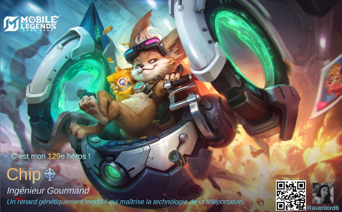 Tefimamisoa's tweet photo. Je viens d’obtenir un nouveau héros Chip sur Mobile Legends: Bang Bang! Mesurons-nous aux meilleurs joueurs MOBA du monde ensemble ! 
https://t.co/wkZWBuwFDw https://t.co/Et9LT9RJhh
