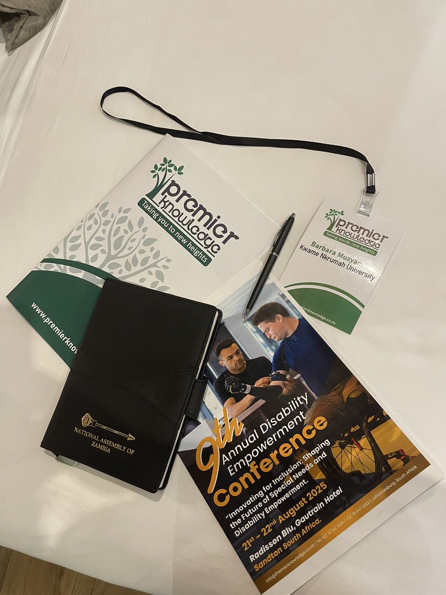 BarbaraMuzyamba's tweet photo. Happy to represent my country Zambia 🇿🇲 under Kwame Nkrumah University 🙏🏽 At the 9th Annual Disability Empowerment Conference in South Africa @SandtonCity 
#teacher https://t.co/mfiaiG8XSB