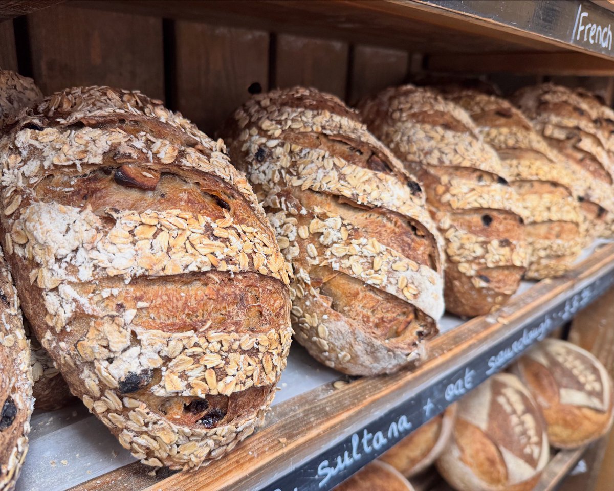 mannaharrogate's tweet image. This weekends special available Friday &amp;amp; Saturday is spiced apple, sultana &amp;amp; oat sourdough #realbread #bread #freshbread #bakery #harrogate #coldbathroad #shoplocal #homemade #shop #mannabakeryharrogate #yorkshire #food #sourdough
