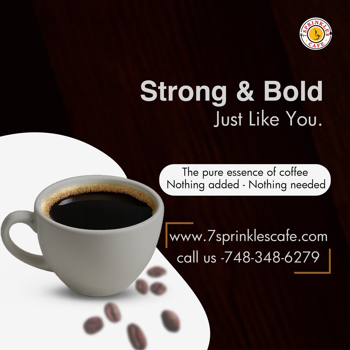 7Sprinklescafe's tweet image. Strong. Bold. Pure.Just like you. No extras. No distractions.
 @7sprinklescafe Call us: 748-348-6279

Location: 7Sprinkles Cafe, 105, Apsensys Business Tower, Vijaya Bank Colony, Outer Ring Road, Horamavu, Bengaluru, karnataka 560043

#BlackCoffeeLove #StrongAndBold #CoffeeLovers