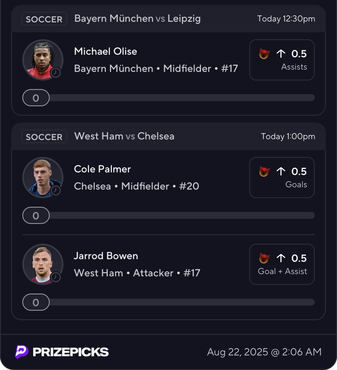 let’s see how dialed we can get on the pitch 🫡 ⚽️ 

prizepicks.onelink.me/gCQS/shareEntr…