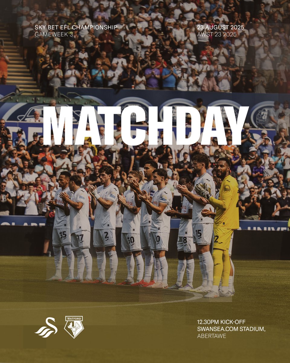 SwansOfficial's tweet photo. A lunchtime kick-off in SA1 👊 https://t.co/QVsYrRWuk4