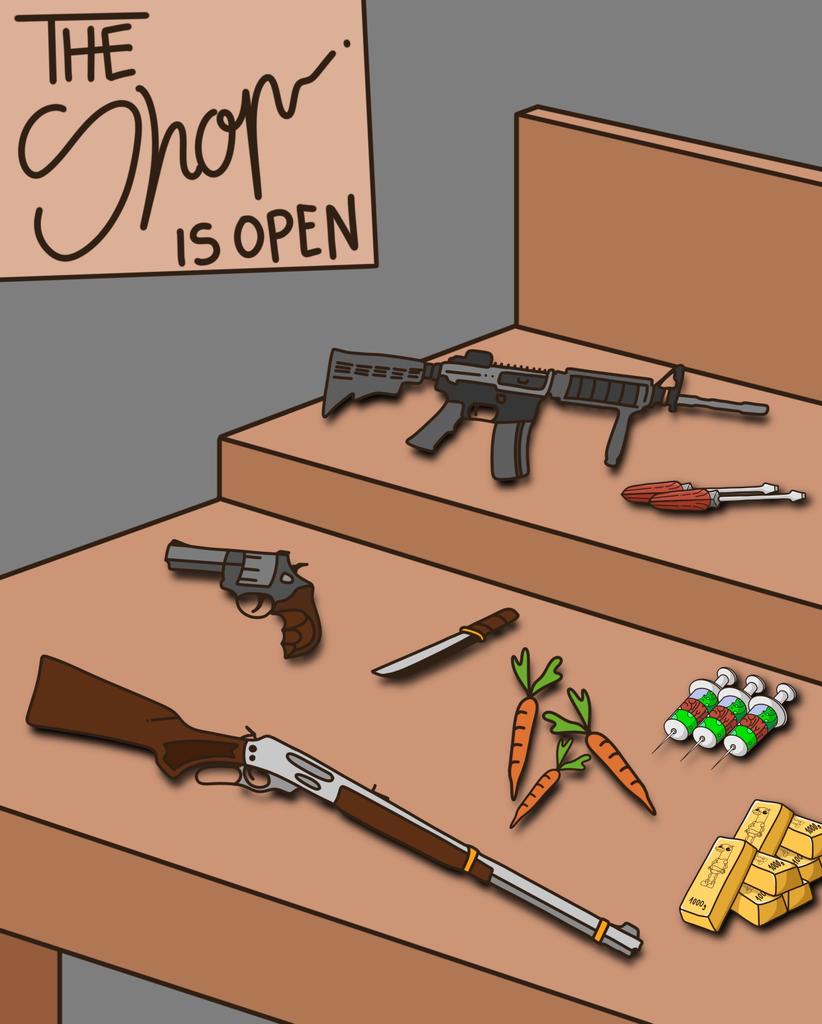 Community Service Shop

Neighbor won’t shut up about #Bitcoin? Sharpened carrots.
Boss making Friday feel like hell? Rifle.
Girlfriend reminding you for the 10th time about the trash? Machete.

In $SDUK you don't buy items 
you buy therapy 😏

The duck doesn’t judge, it just