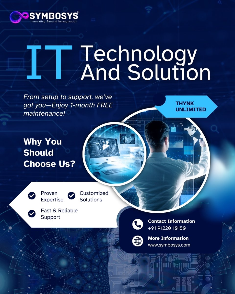 SymbosysTech's tweet image. 💡 Power your business with smart IT Technology &amp;amp; Solutions at Symbosys! 🚀
From custom software to digital transformation, we deliver innovation that drives growth.
🌐 symbosys.com
📞 Call Now: +91 7061832960
#Symbosys #ITSolutions #TechnologyForBusiness #Innovation