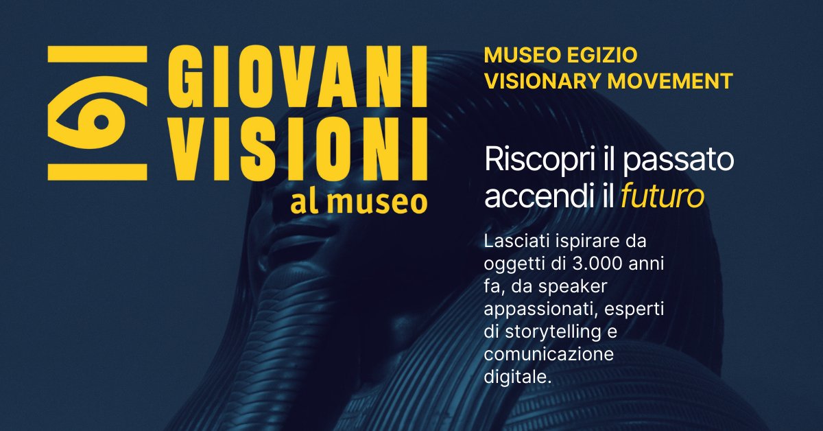 ✨Hai tra i 18 e i 29 anni, vivi a Torino e non studi né lavori? ✨

Partecipa a #GiovaniVisioniAlMuseo: un percorso gratuito al Museo Egizio per crescere e raccontare l’arte con creatività.

👉 Info e iscrizioni: eventi.comune.torino.it/calendario/gio…