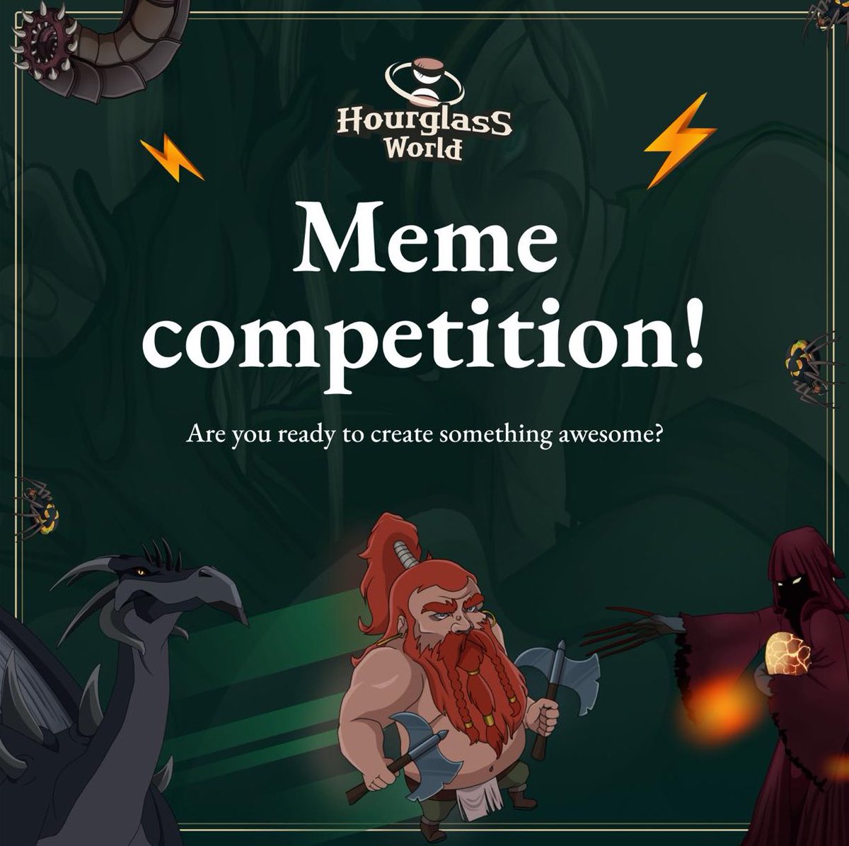 💰 100 USDC MEME CONTEST 💰

Our second giveaway is now LIVE‼️🎁

Rules are simple. Post a funny gaming meme in the comment section below, like and retweet this giveaway post and don’t forget to follow <a href="/hourglassworld/">Hourglass World</a> ☑️

HGW CORE TEAM will choose 3 best memes and will reward