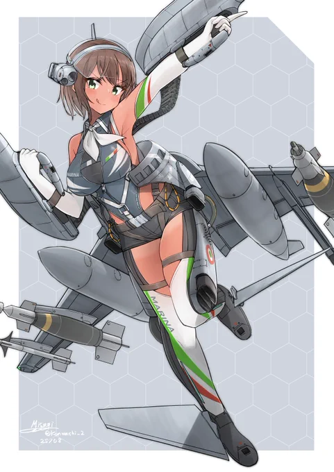 DoDo様からのご依頼で、戦闘機型メカ娘STG企画「#スカイ・ドミニオン」の新キャラクターのイラストを担当させていただきました。