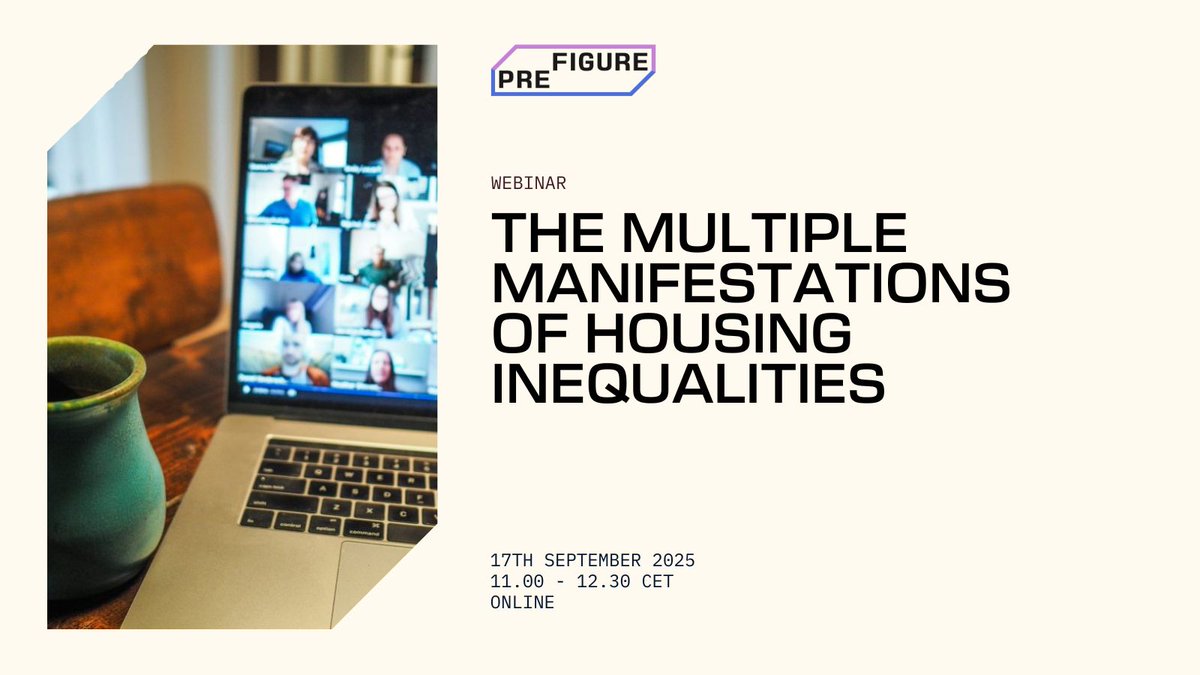 Join our upcoming webinar!

On 17 September, #PREFIGURE_project will join a new webinar organised by a network of EU-funded projects working on #housing issues.

Register here and discover the agenda lnkd.in/gVVsxyqa