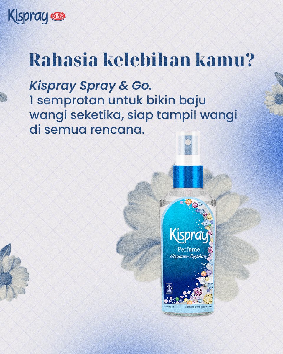 Tentukan pilihanmu! Pilih Kispray Spray &amp; Go yang Sapphire atau yang Gold untuk temani aktivitas kamu seharian? Tulis yuk di kolom komentar!

#Kispray
#WangiMewahdiSetiapKesempatan
