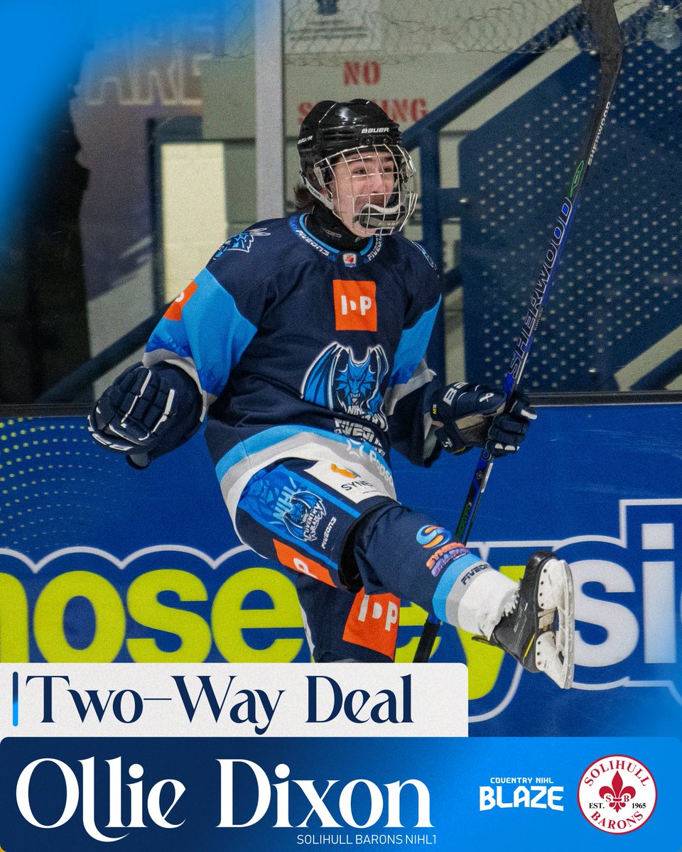 Ollie Dixon Agree Two-Way 🐉

We can today confirm that Ollie Dixon has signed a Two-Way contract with the Solihull Barons in the NIHL1 North.

Congratulations Ollie 🔥