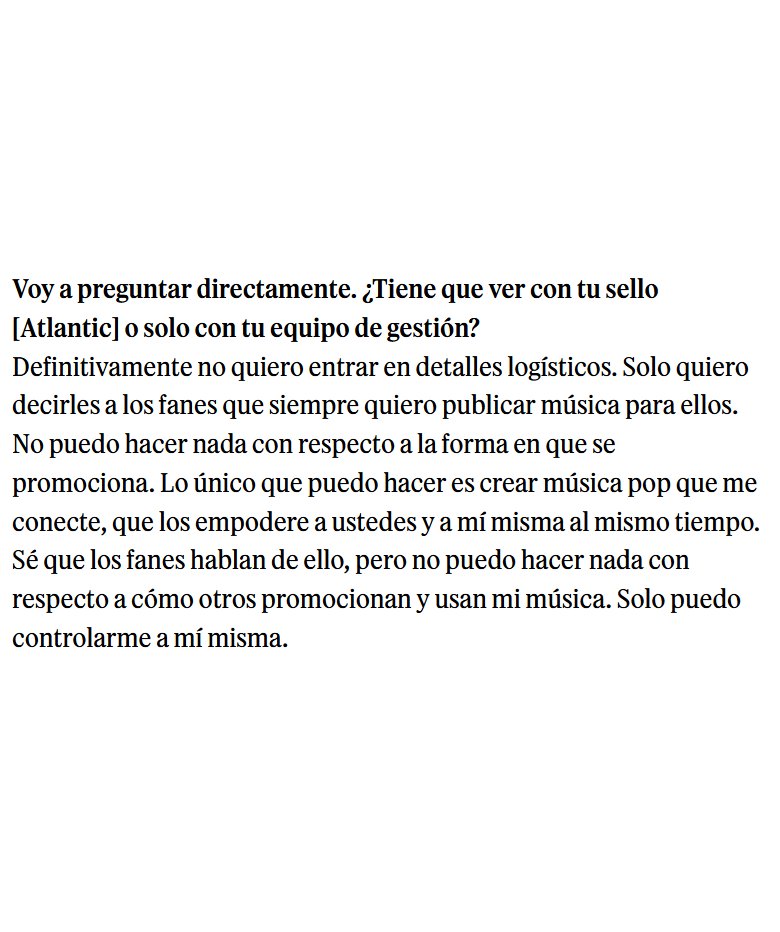 AvaMaxLatam's tweet photo. 💬 | «Solo quiero decirles a los fanes que siempre quiero publicar música para ellos. No puedo hacer nada con respecto a la forma en que se promociona.»

— @AvaMax sobre su lucha constante para lanzar y promocionar su música. https://t.co/GVE9tifElg