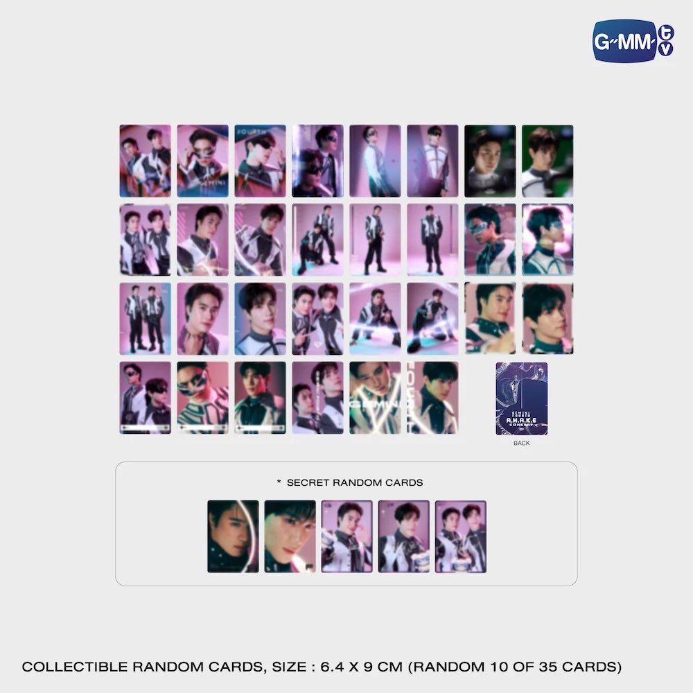 ths Gemini Fourth awake concert collectible cards cc 125.000/ set
