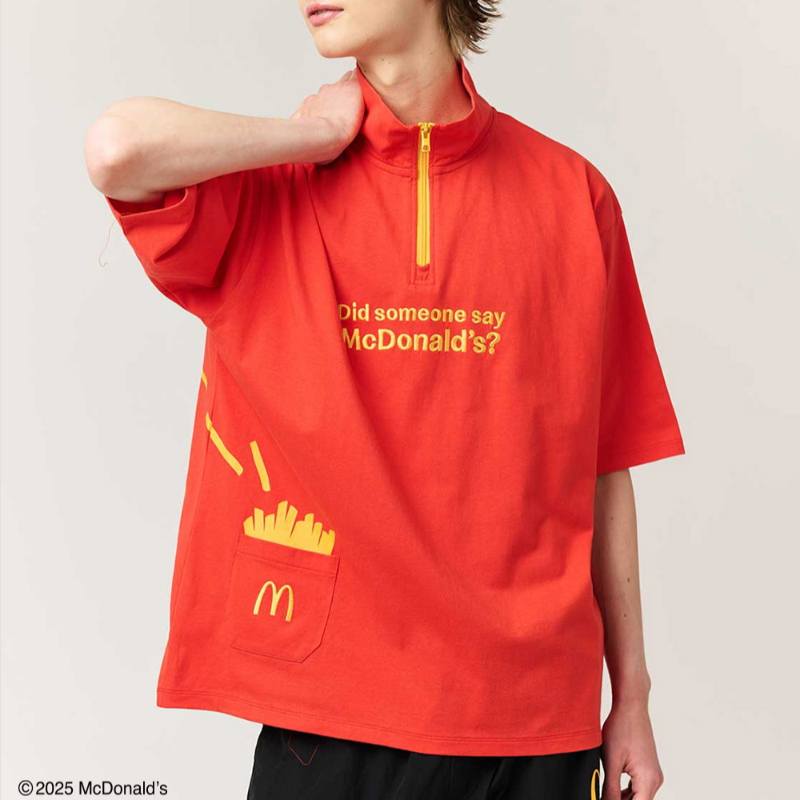 graniph✕McDonald】グラニフ✕マクドナルド ハーフジップ グラニフと