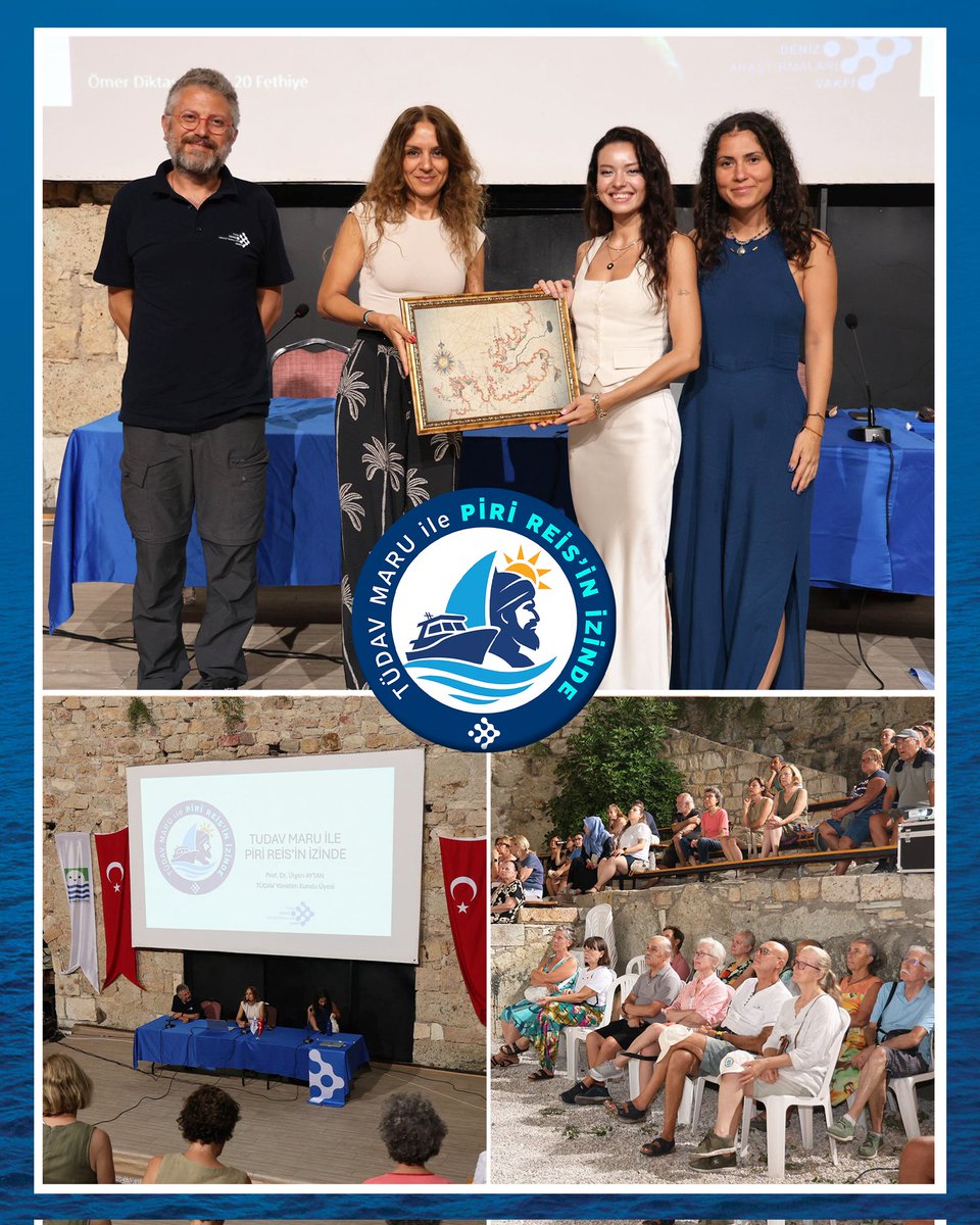 TudavTudav's tweet photo. 🚢 TÜDAV MARU Foça’daydı!

Denizlerimizin izini sürmek için Piri Reis'in izinde çıktığımız bu yolculukta, Foça’da halkımızla buluşmaktan büyük mutluluk duyduk. Gün boyunca gemimiz ziyaretçilere açıldı; çocuklarımız, gençlerimiz ve deniz dostlarımızla birlikte çeşitli etkinlikler gerçekleştirerek deniz bilimini ve koruma yollarını keşfettik. 🌍✨

🌿 Akşam saatlerinde Foça Beşkapılar Kalesi’nde düzenlenen söyleşide
Prof. Dr. Ülgen AYTAN, Doç. Dr. Arda M. TONAY ve Arş. Gör. Dr. İlayda DESTAN ÖZTÜRK halkımızla bir araya gelerek değişen denizlerimizi anlattı ve geleceğimiz için koruma önerilerini paylaştı.

🤝 Misafirperverliği ve desteği için Foça Belediyesi İklim Değişikliği ve Sıfır Atık Müdürlüğü’ne ve yoğun ilgileriyle bizleri yalnız bırakmayan Foça halkına en içten teşekkürlerimizi sunuyoruz.

🌊 Piri Reis’in izinde yolculuğumuz devam ediyor…
📍 Bir sonraki durağımız: Karaburun

✨ #TUDAVMARU #PiriReisinİzinde #Foça #DenizBilimi #DenizleriKoru #DenizlerBizimGeleceğimiz
@focabld
@turkeymozaik
@destekvakfi
@_cc_network
@TurquoiseFund