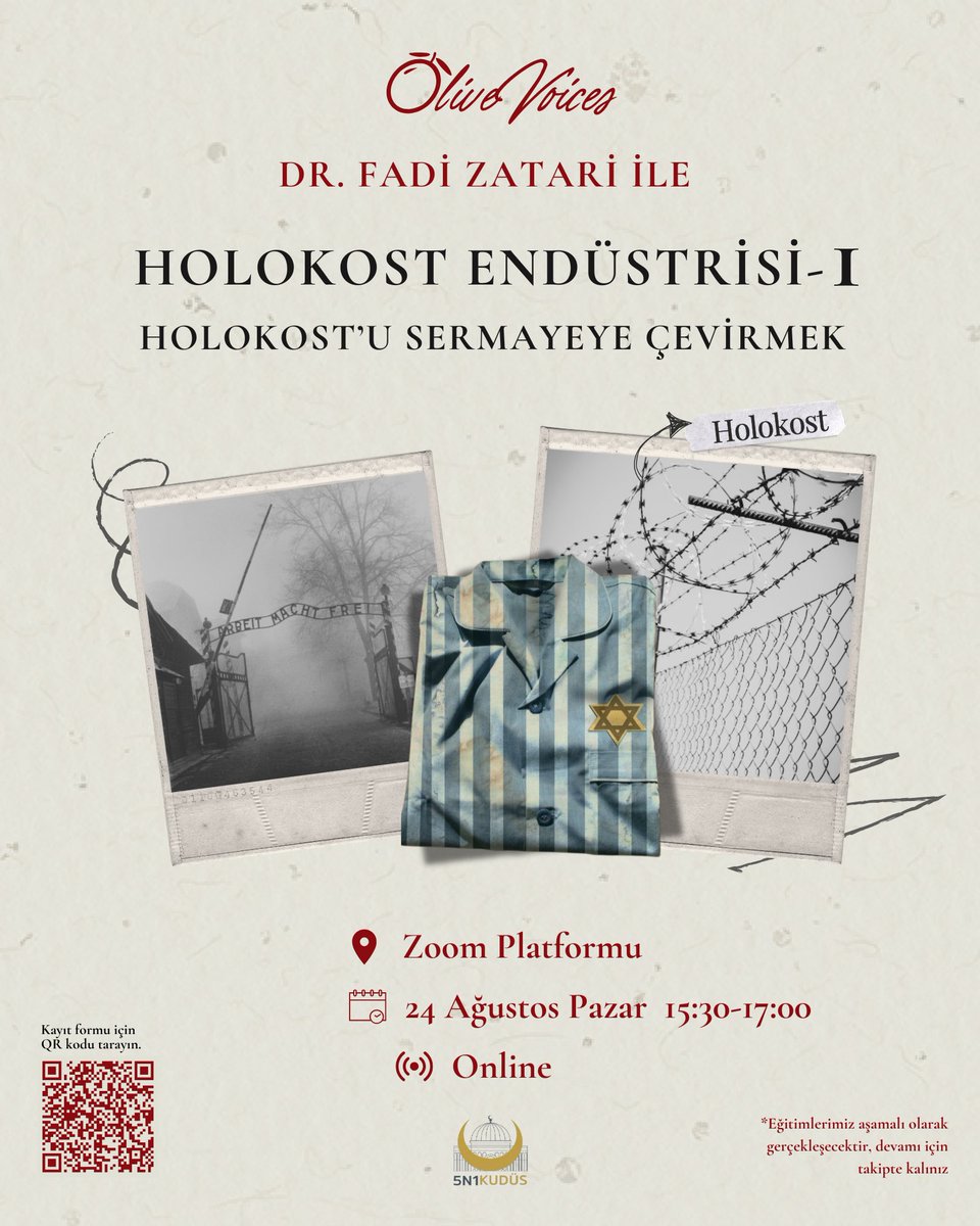 5N1KUDUS_'s tweet photo. OliveVoices yeni döneminde Norman Finkelstein’ ın Holokost Endüstrisi kitabıyla devam ediyor. 
Bu hafta kitabın Giriş ve 1. Bölümünü inceleyeceğiz. 
Başvuru formu : https://t.co/Ch5tMG3vLj https://t.co/APsGY5Wi6l