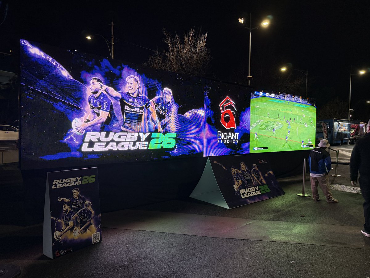 Get down to AAMI to try out #RugbyLeague26 !!