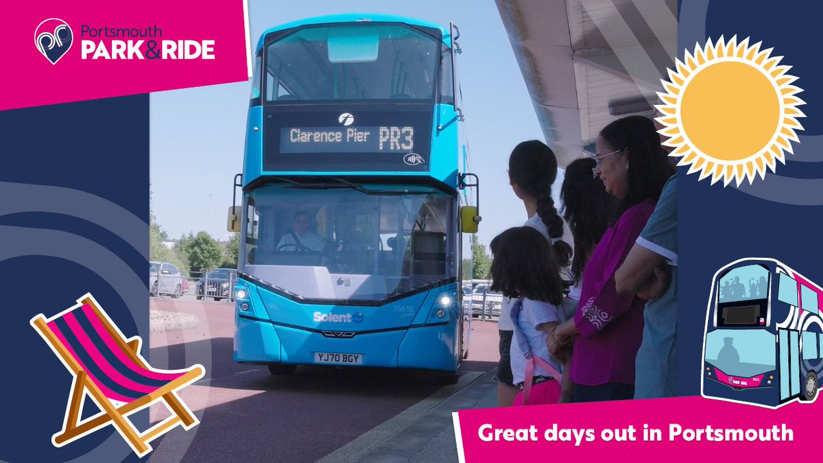 It's the last weekend of Portsmouth Park &amp; Ride's 2025 summer service. Explore Old Portsmouth or Southsea on the PR3! Feeling adventurous? Park &amp; ride customers can enjoy 25% off Hovertravel day trips through an exclusive offer. Learn more bit.ly/2FMS7Je