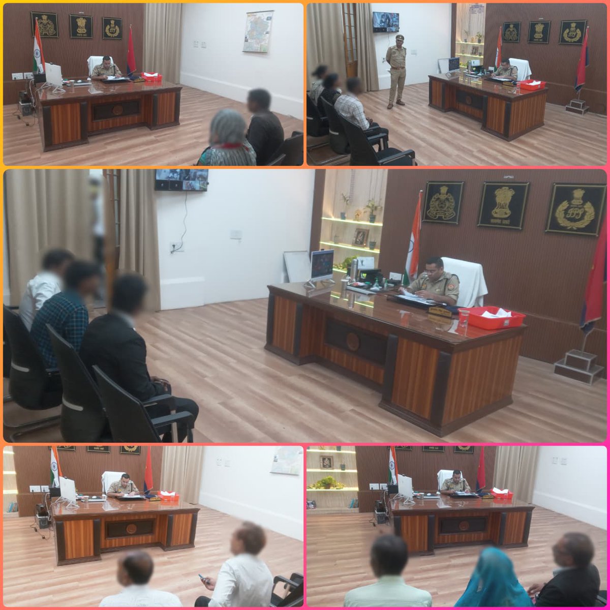 आज दिनांक-22.08.2025 को पुलिस उपायुक्त गंगानगर द्वारा पुलिस कार्यालय में जनसुनवाई कर फरियादियों की शिकायतें सुनी गई तथा निस्तारण हेतु सम्बंधित को आवश्यक दिशा-निर्देश दिए गए ।
