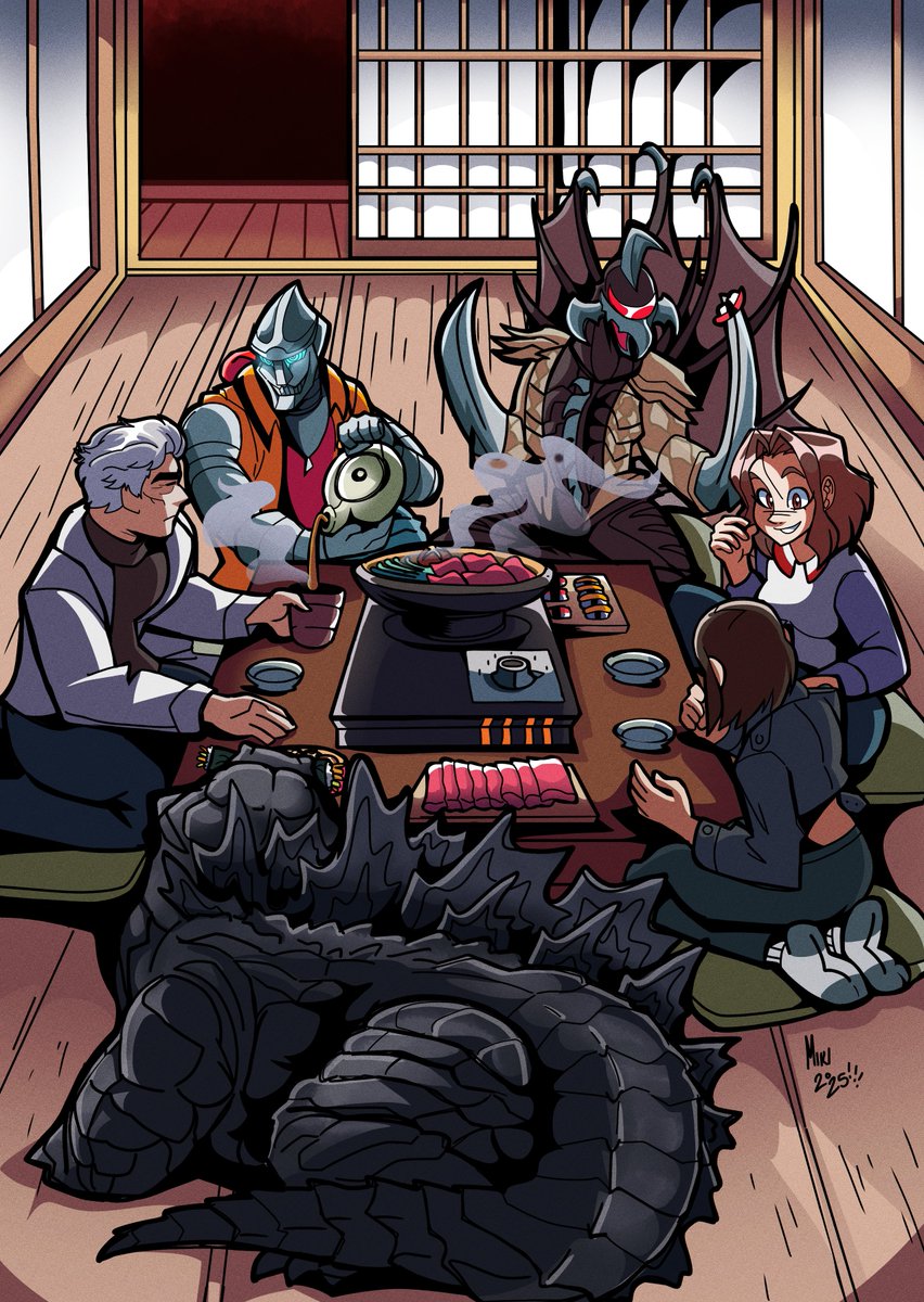 An amazing Kaiju dinner!!! 
commission for <a href="/RussellMaddie20/">Madison - Tales of Kaiju</a>