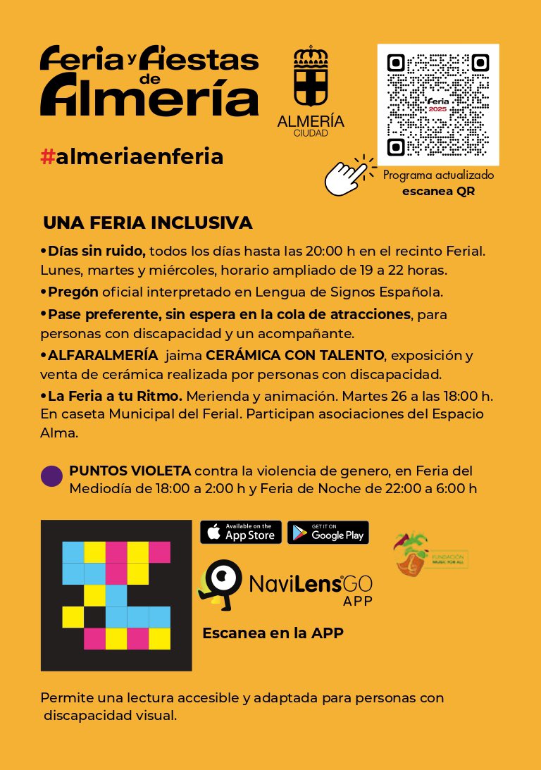 🌺💃 ¡¡HOY EMPIEZA LA FERIA!! 

Os esperamos a todos a las 21:00 horas frente a la Portada del Recinto Ferial para el Pregón, que este año correrá a cargo de Vicente Martínez Segovia, de <a href="/AlmeriaPostureo/">Postureo Almeria</a>