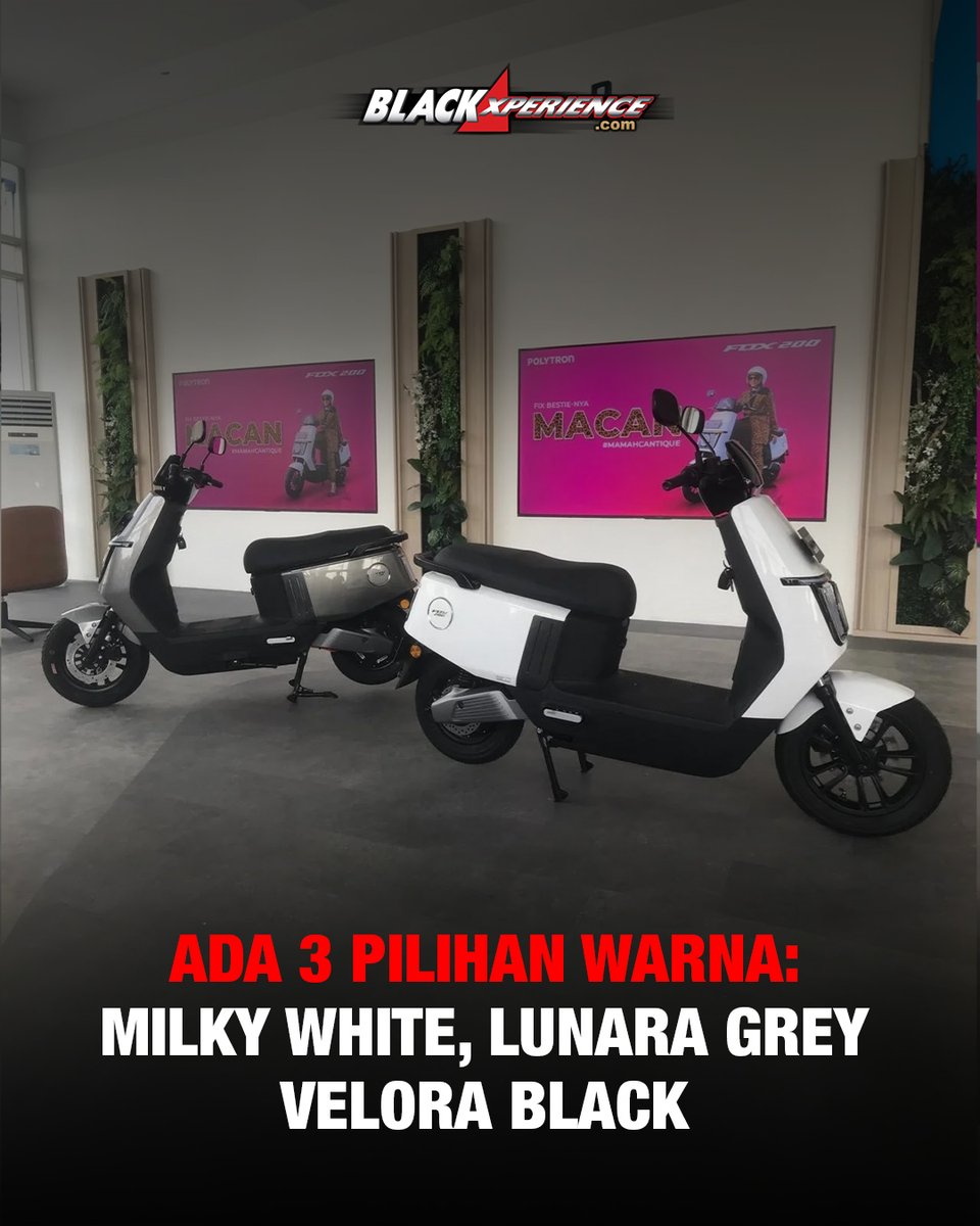 blackxperience's tweet photo. Lagi nyari motor buat cewek lo? Nih lokit Polytron FOX 200, cocok banget buat para MACAN (mamahcantique).

Langsung baca full artikelnya di link bio kita ya!

#BlackXperience #PolytronEV #PolytronFOX200 #MotorListrik #MotorEV https://t.co/NgUTrKznBq
