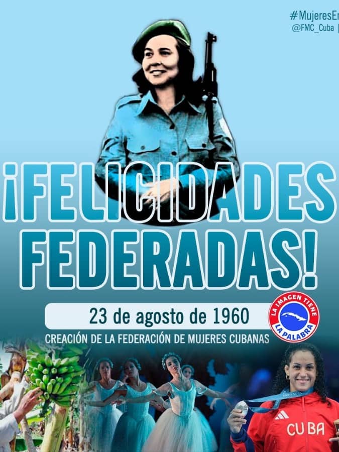 ElioBeltrn9's tweet photo. "El espíritu de Vilma Espín perdura en cada mujer que se levanta contra la adversidad, en cada joven que se niega a ser definida por su entorno y en cada acción colectiva que busca un cambio real. "
@AhmedGR1982 
@AbelendaCuba 
@CubaGambia https://t.co/6lscL68SYY