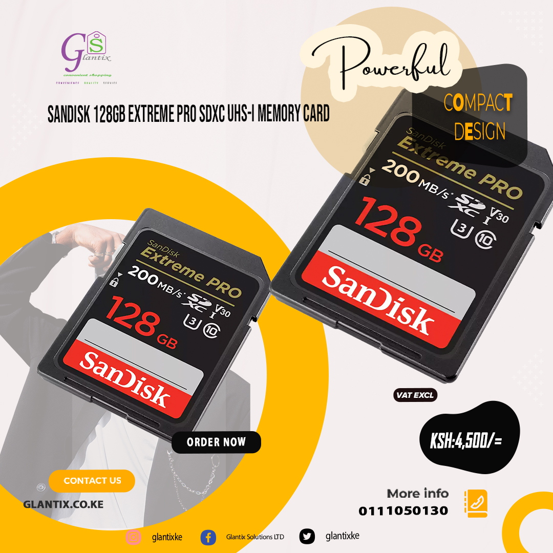 glantixke's tweet photo. Power up your storage with SanDisk Extreme &amp; PRO memory cards ⚡📸 — built for speed, reliability, and capturing every detail without limits.

#SanDisk #MemoryCards #ExtremePro #UltraFast #PhotographyGear #Videography #4KReady 

Shop now: https://t.co/5ZkhjOHhUZ https://t.co/msXjGvGJ1A
