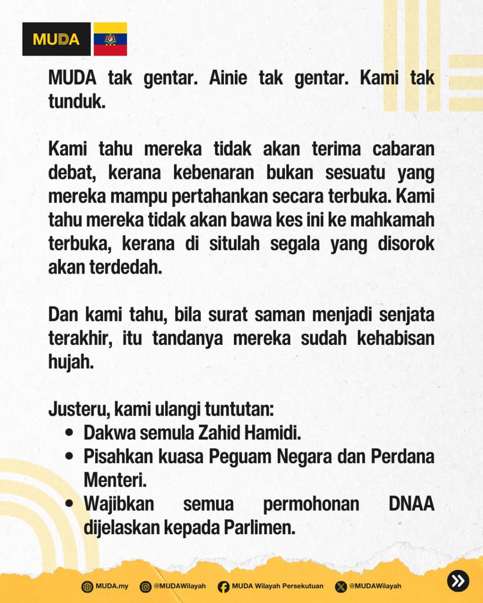 Parti MUDA Wilayah Persekutuan tweet media